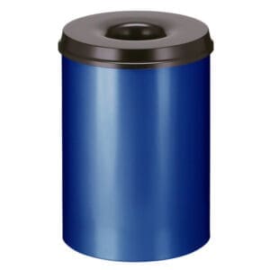 Vlamdovende papierbak 30 liter blauw, zwart - VB 103000 - Afbeelding 2