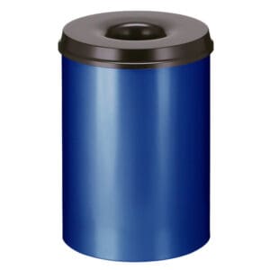 Vlamdovende papierbak 30 liter blauw, zwart - VB 103000 - Afbeelding 3