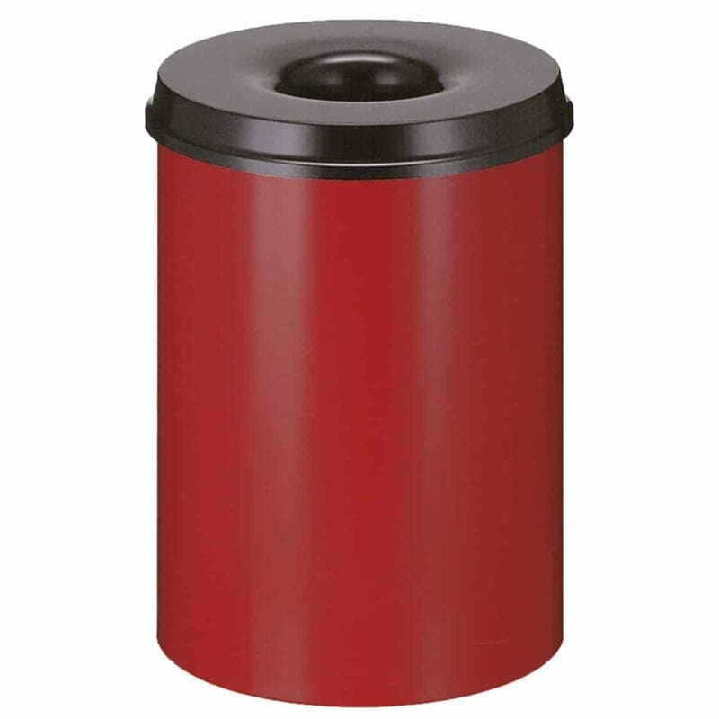 Vlamdovende papierbak 30 liter rood, zwart - VB 103000
