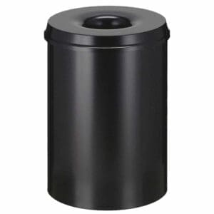 Vlamdovende papierbak 30 liter zwart - VB 103000