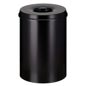 Vlamdovende papierbak 30 liter zwart - VB 103000 - Afbeelding 2