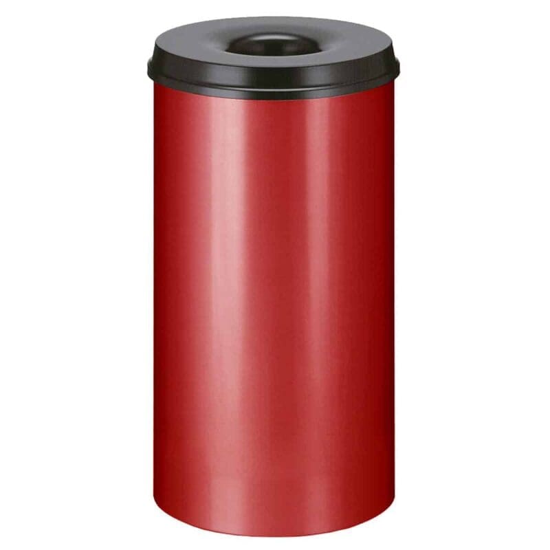 Vlamdovende papierbak 50 liter rood, zwart - VB 105000
