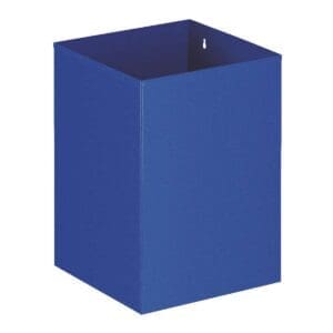 Vierkante papierbak blauw - VB 110200