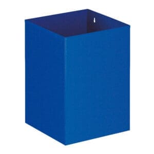 Vierkante papierbak blauw - VB 110200 - Afbeelding 2
