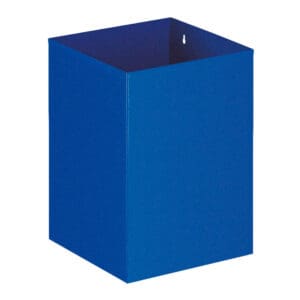 Vierkante papierbak blauw - VB 110200 - Afbeelding 3