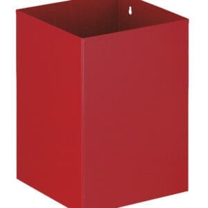 Vierkante papierbak rood - VB 110200 - Afbeelding 2