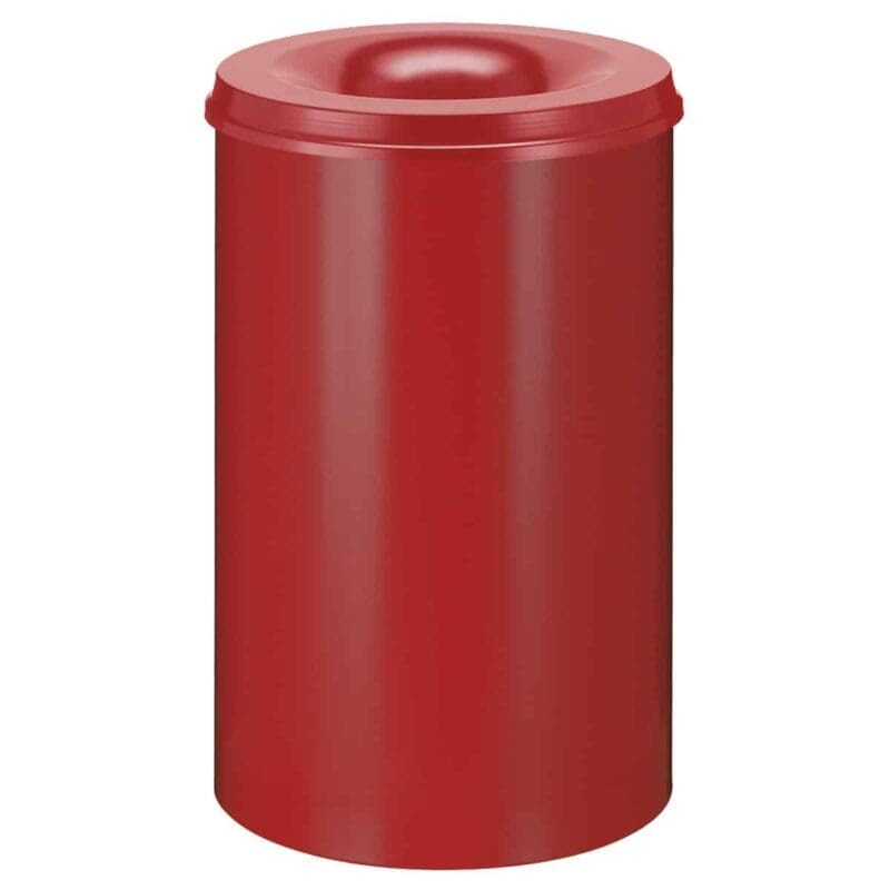 Vlamdovende papierbak 110 liter rood - VB 111000