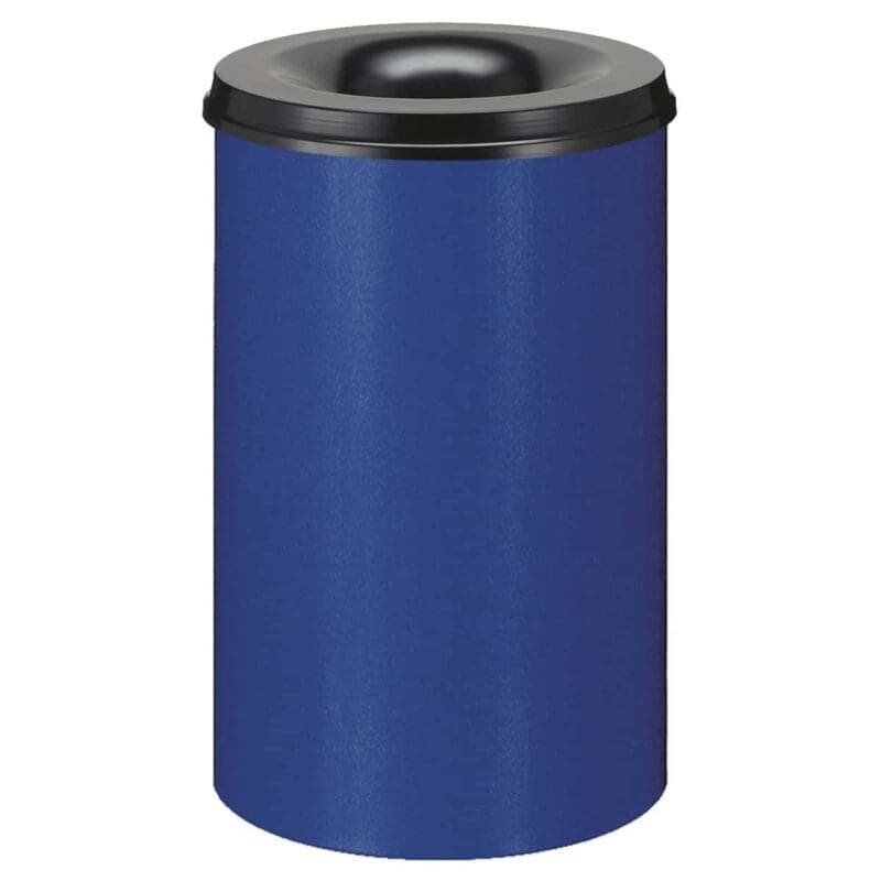 Vlamdovende papierbak 110 liter blauw, zwart - VB 111000