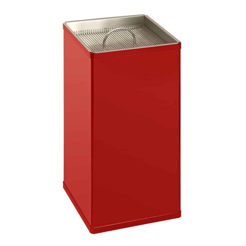 Zandasbak vierkant rood - VB 880000