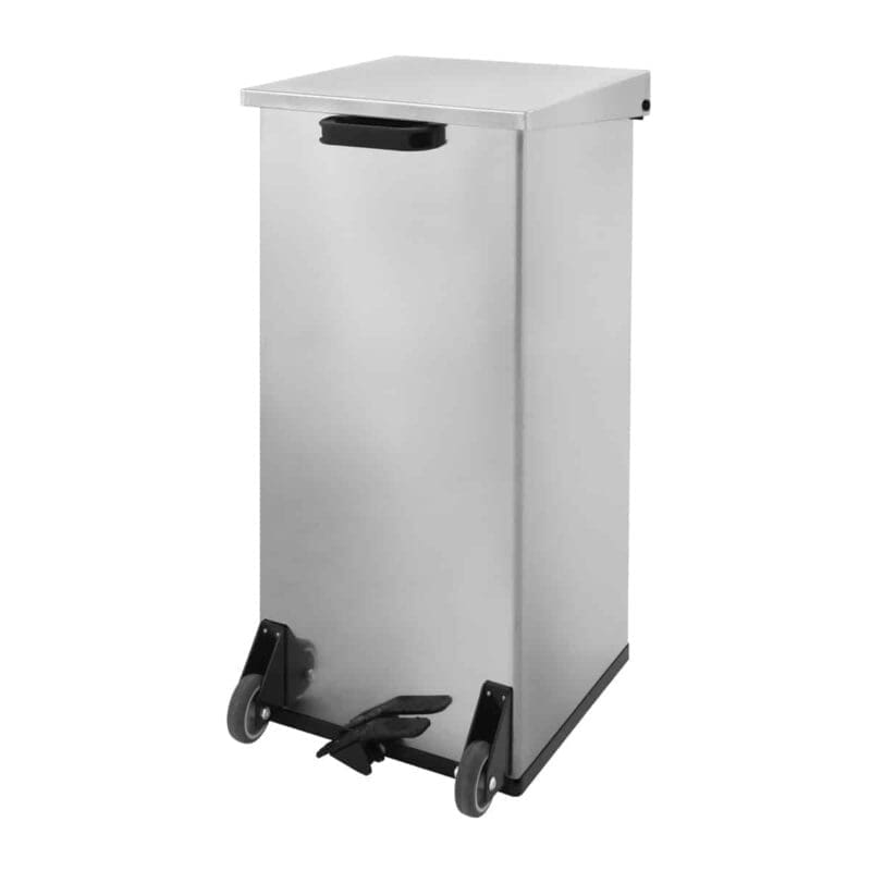Mobiele Carro-Kick 110 liter RVS - VB 910010