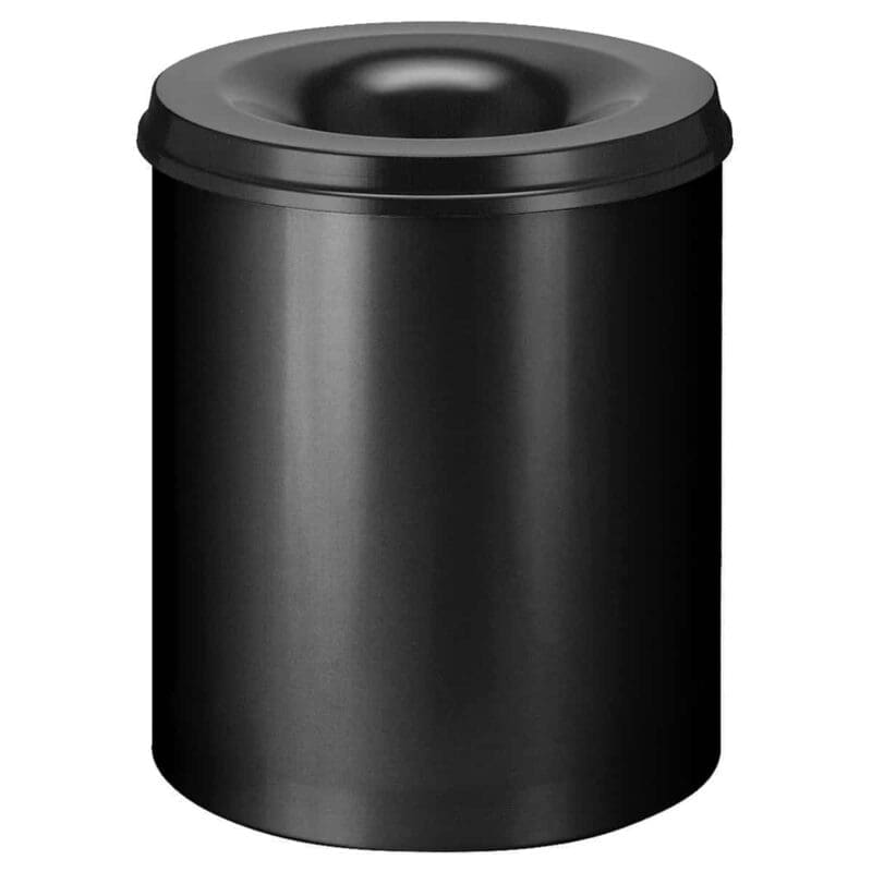 Vlamdovende papierbak 80 liter zwart - VB 108000