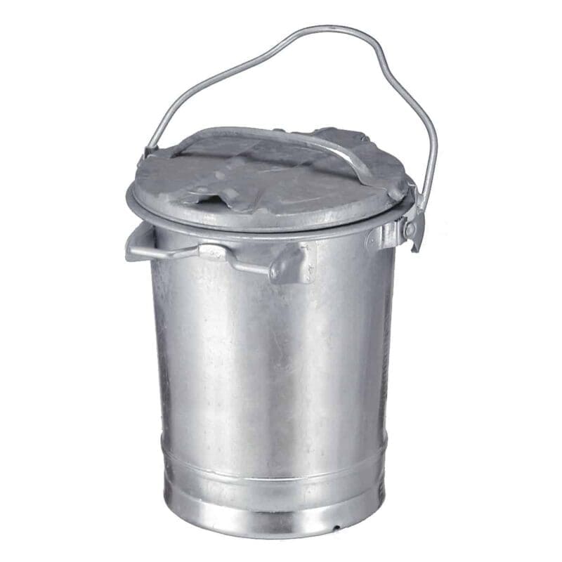 Staalverzinkte buitenafvalbak 35L - VB 350000