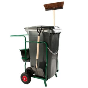 Containerkar compleet met 1x 240 liter container en accessoires groen - VB 950000 - Afbeelding 3