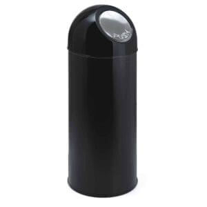 Afvalbak met pushdeksel 55 liter zwart - VB 470001