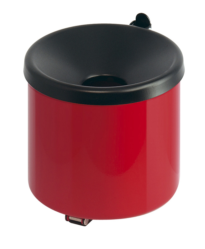 Vlamdovende wandasbak rood, zwart - VB 150004
