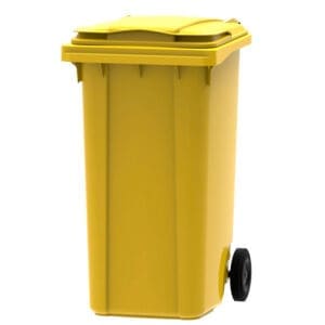 Mini-container 240 liter geel - VB 240000 - Afbeelding 2