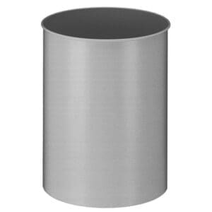 Ronde papierbak 30 liter aluminium - VB 100300 - Afbeelding 2