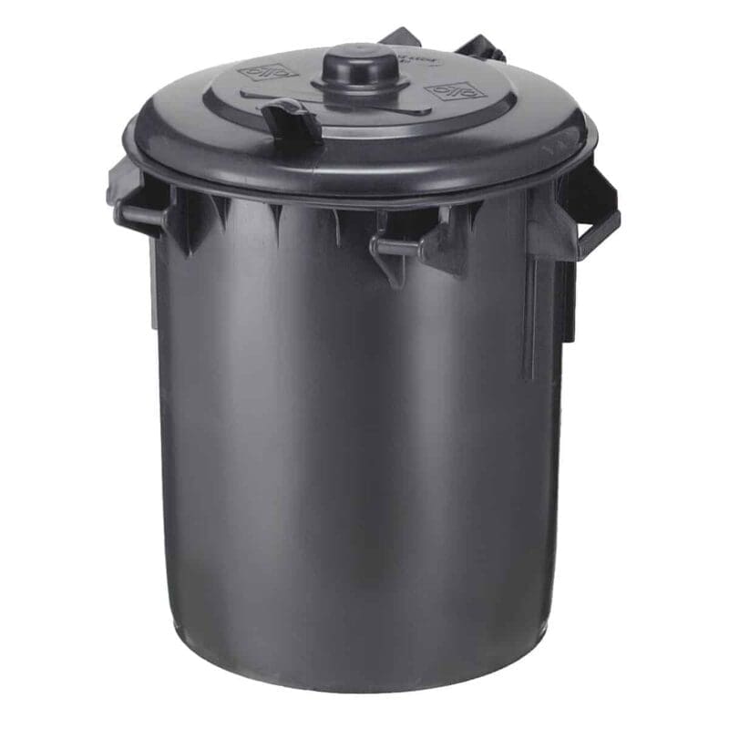 Kunststof afvalbak 70L Donkergrijs - VB 700100