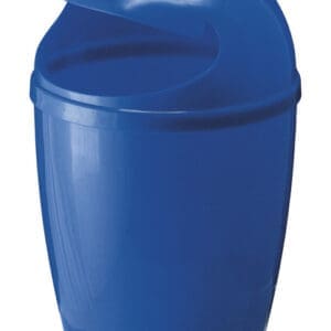 Afvalbak met gezicht blauw - VB 750100