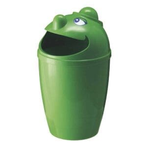 Afvalbak met gezicht groen - VB 750100