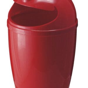 Afvalbak met gezicht rood - VB 750100 - Afbeelding 2