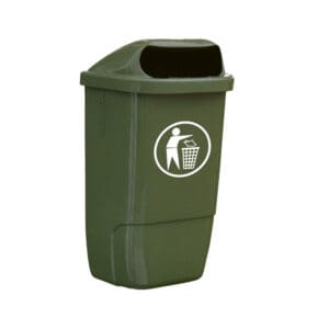 Kunststof buitenafvalbak h74 groen - VB 870000 - Afbeelding 4