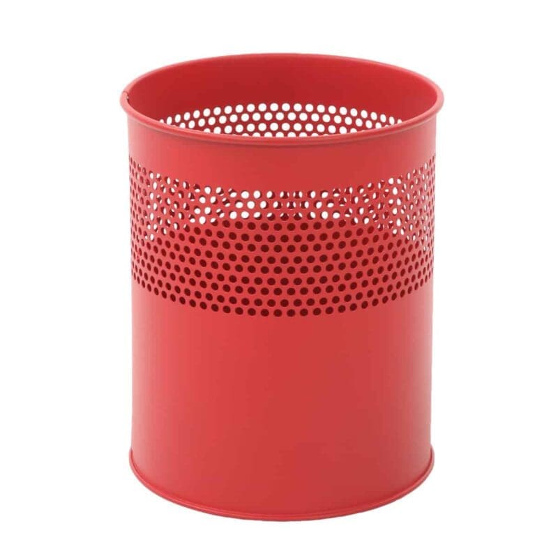 Half geperforeerde papierbak 10 liter rood - VB 270510