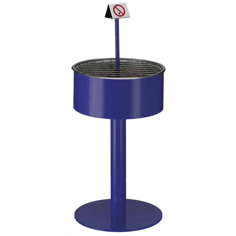 Zandasbak op voet blauw - VB 150390