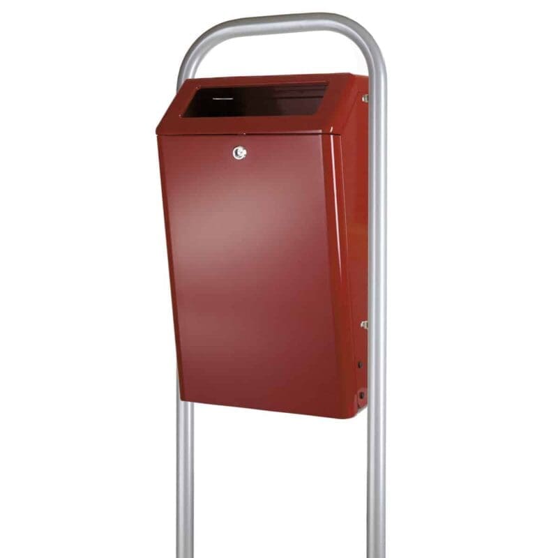 Buitenafvalbak 50 liter bordeaux - VB 888000