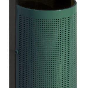 Buitenafvalbak - half rond groen - VB 789410 - Afbeelding 2
