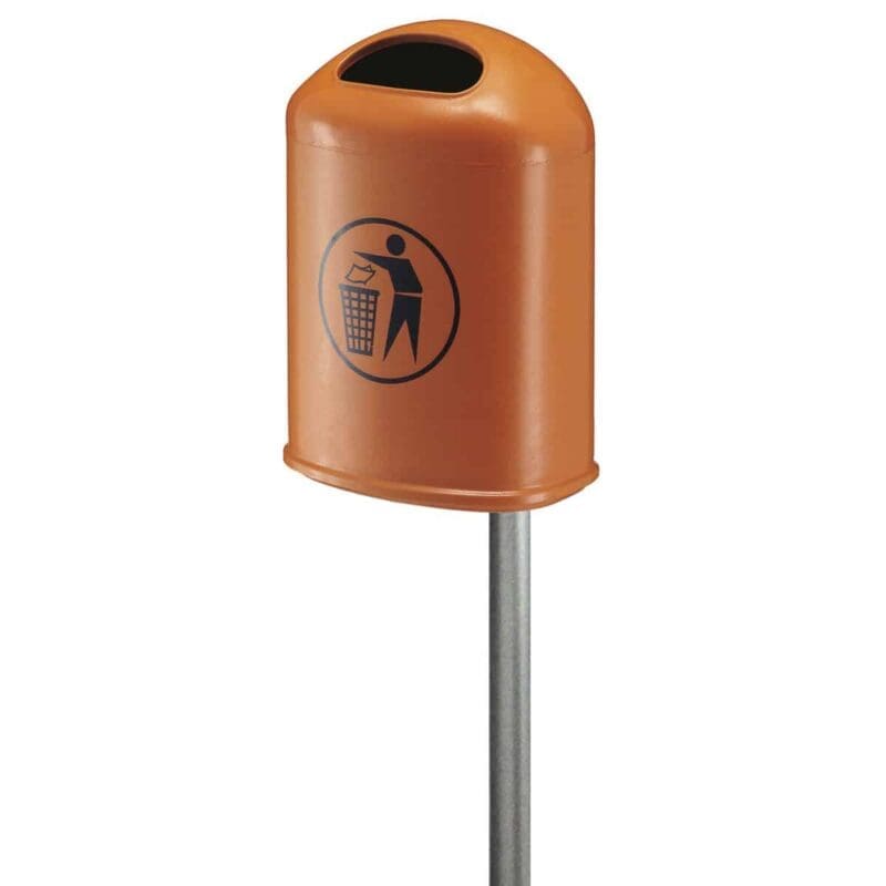 Buitenafvalbak 45L oranje - VB 600100