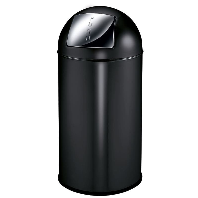 Pushcan 40 liter mat zwart - VB 404550