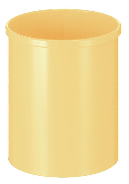 Ronde papierbak 15 liter geel - VB 100100