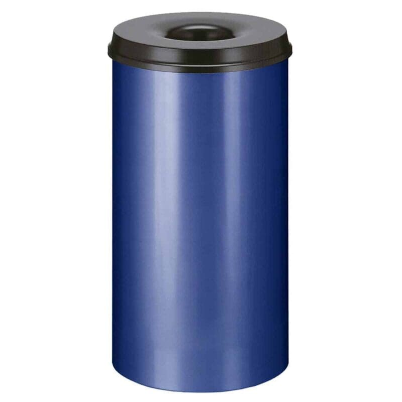 Vlamdovende papierbak 50 liter blauw, zwart - VB 105000