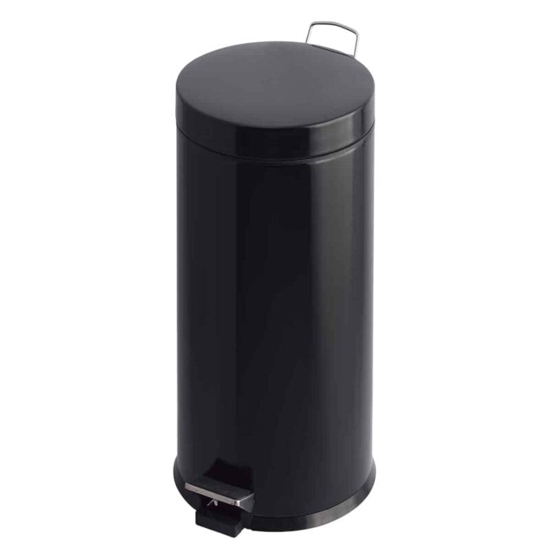 Pedaalemmer 30 liter zwart - VB 222230