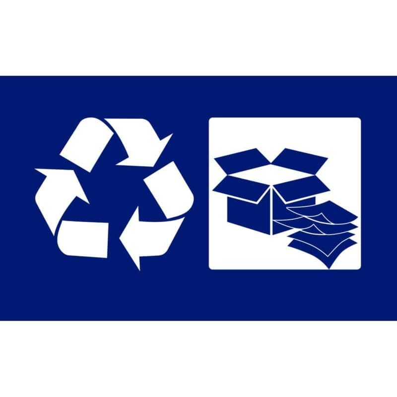 Stickerset afvalscheiding blauw, rood - VB 033681 - Afbeelding 2