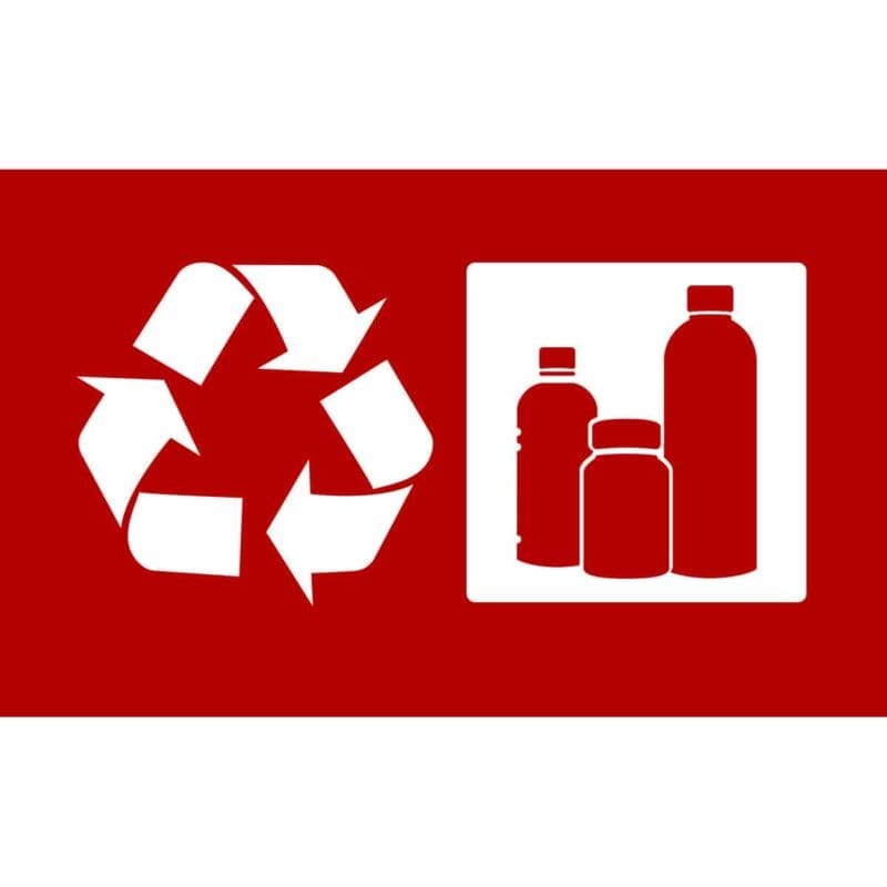 Stickerset afvalscheiding blauw, rood - VB 033681 - Afbeelding 3