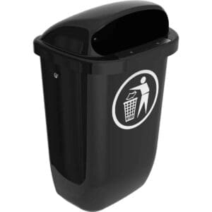 Afvalbak DIN-PK 50 liter antraciet - VB 021604