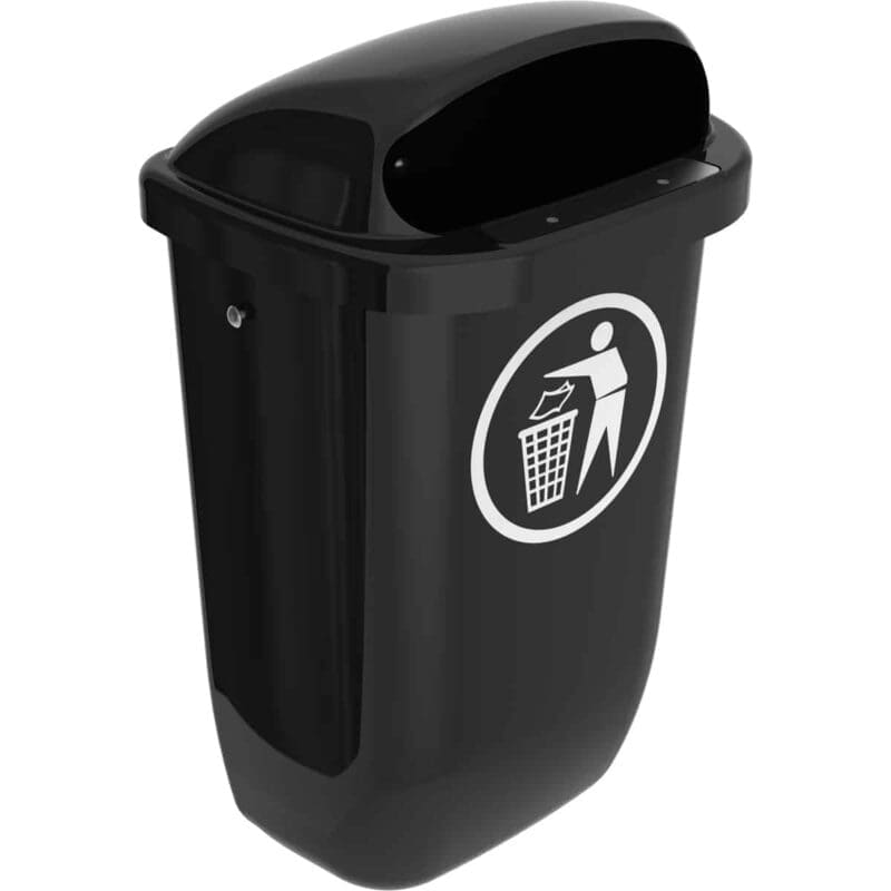 Afvalbak DIN-PK 50 liter antraciet - VB 021604