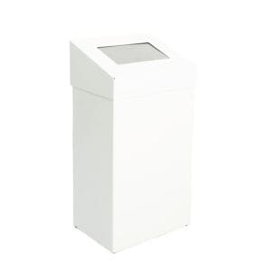 Afvalbak met pushklep 18 liter wit - VB 731024 - Afbeelding 3