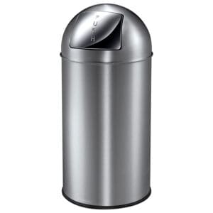Pushcan 40 liter mat RVS - VB 405550 - Afbeelding 3