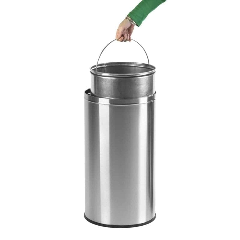 Pushcan 40 liter RVS - VB 405550 - Afbeelding 2