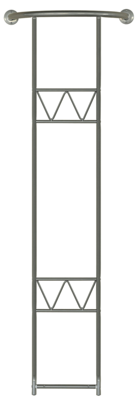 Wandkapstok Tarot aluminiumgrijs - VB 887200