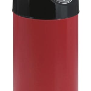 Afvalbak met pushdeksel en binnenemmer 40 liter rood, zwart - VB 480002 - Afbeelding 2