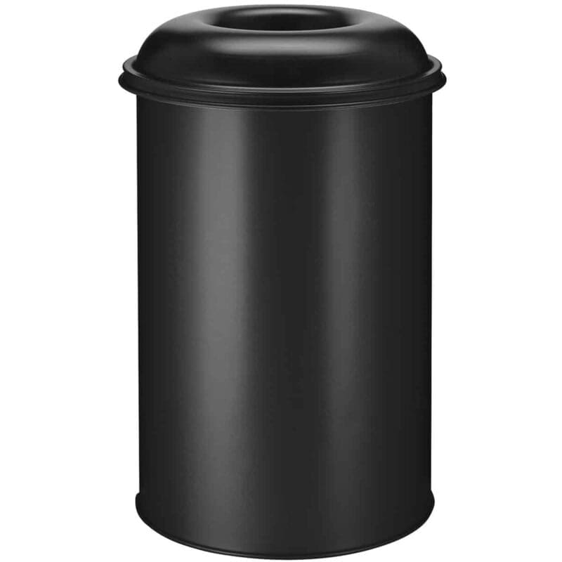 Vlamdovende papierbak 200 liter zwart - VB 200000