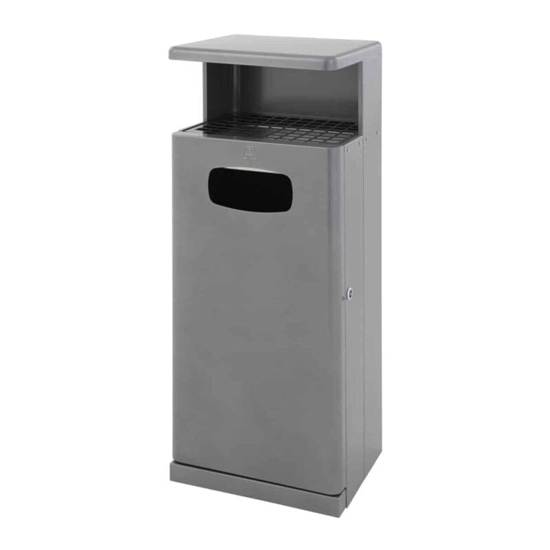 Buitenafvalbak met afdak antraciet - VB 400075
