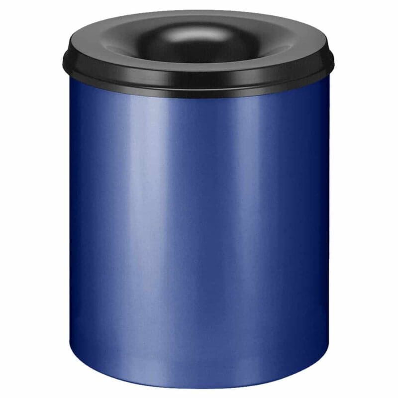 Vlamdovende papierbak 80 liter blauw, zwart - VB 108000