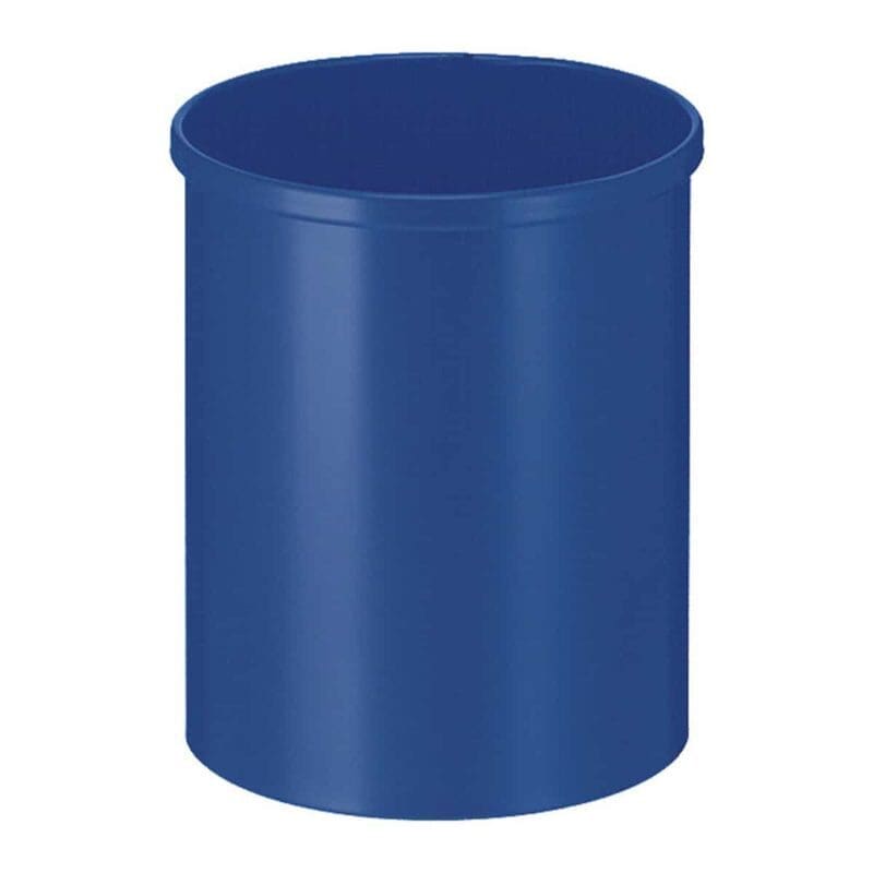 Ronde papierbak 15 liter blauw - VB 100100