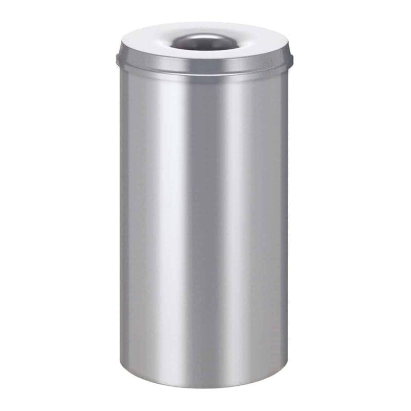 Vlamdovende papierbak 50 liter zilver - VB 105000