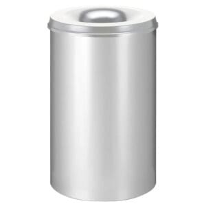 Vlamdovende papierbak 110 liter zilver - VB 111000 - Afbeelding 3